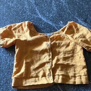 Mustard Button-Down Shirt